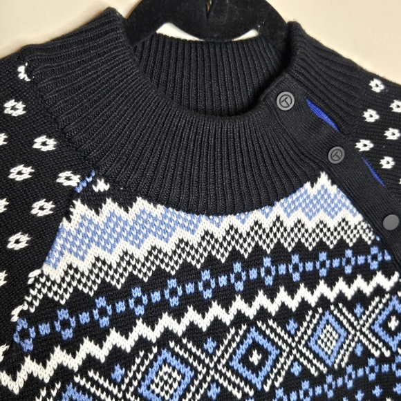 T by Talbots Fair Isle Mockneck Sweater Cozy Thermolite Blend Fair Isle 2024 - Picture 3 of 12